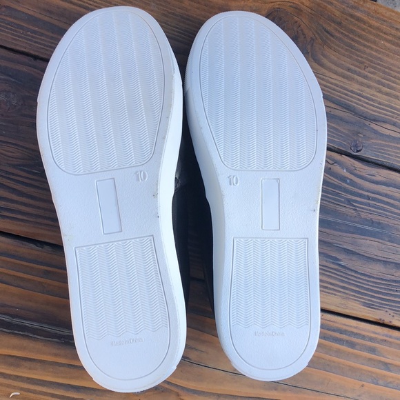 STQ, Black , Low Top, Slip On, Synthetic Leather, Loafer, Fashion Sneaker, SZ 10 - Picture 5 of 6